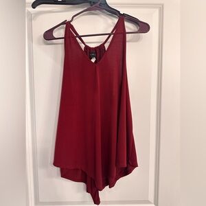 Elegant Burgundy Sleeveless Top